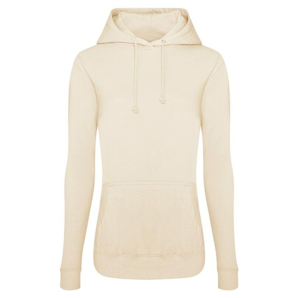 AWDis Womens/Ladies Girlie College Hoodie / Vanilla